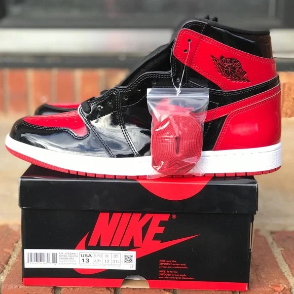 Air Jordan Retro 1 OG Patent Bred / Banned Size 8.5, 9, 11 - Picture 4 of 16